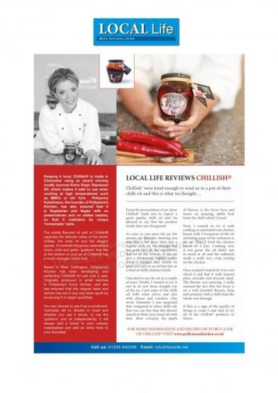 Local Life Publication reviews Chillish® - and what a great review!