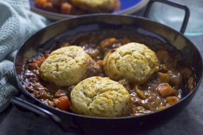 Beef Casserole With Chillish® and Parsley Dumplings